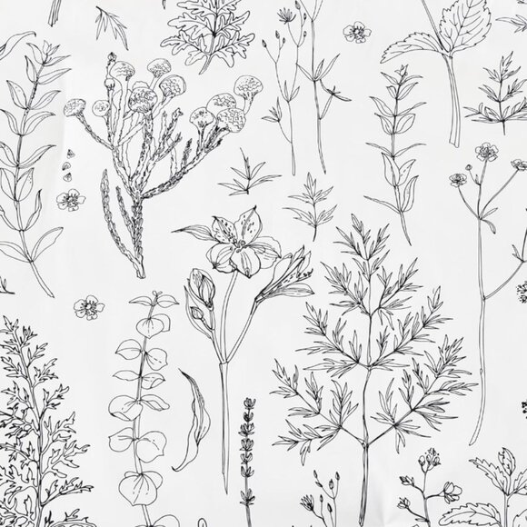 White Flowers 3 Pieces Bedding Set - Picture 5 of 8